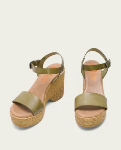 PORRONET Sandalia Tacón Alto Kaki Michele Cheap