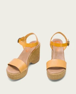 PORRONET Sandalia Tacón Alto Mostaza Michele Cheap