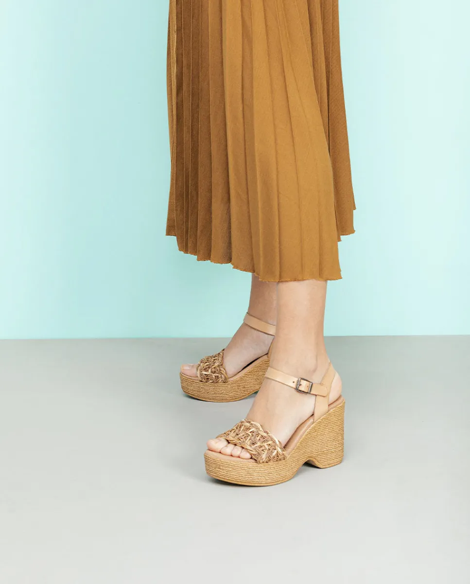 PORRONET Sandalia Tacón Alto Natural Mencia Best Sale