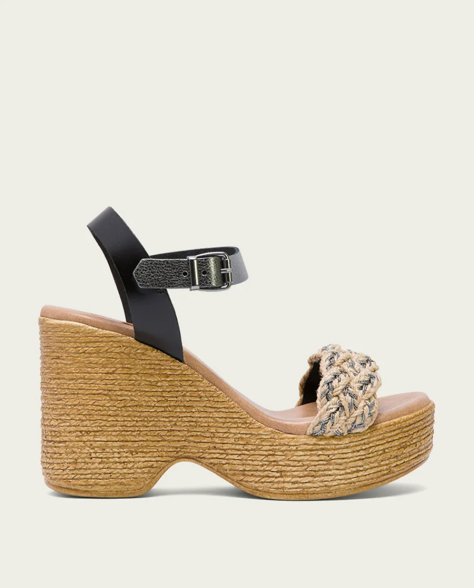 PORRONET Sandalia Tacón Alto Negro Plomo Raina Online