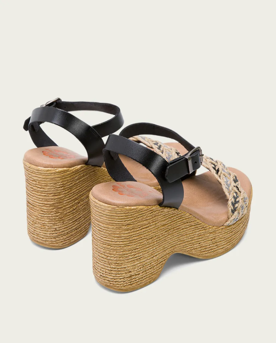 PORRONET Sandalia Tacón Alto Negro Mariel Flash Sale