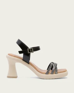 PORRONET Sandalia Tacón Alto Negro Karah Best Sale