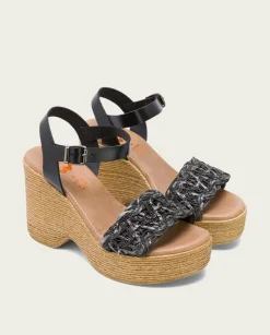 PORRONET Sandalia Tacón Alto Negro Mencia New