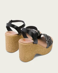 PORRONET Sandalia Tacón Alto Negro Mencia New