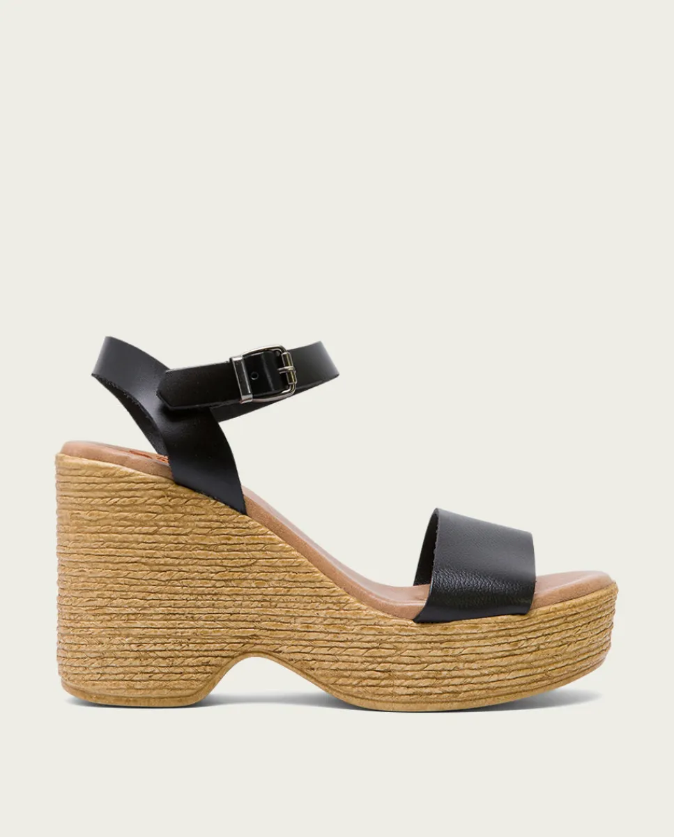 PORRONET Sandalia Tacón Alto Negro Michele Sale