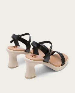 PORRONET Sandalia Tacón Alto Negro Kali Hot