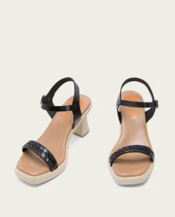 PORRONET Sandalia Tacón Alto Negro Kali Hot