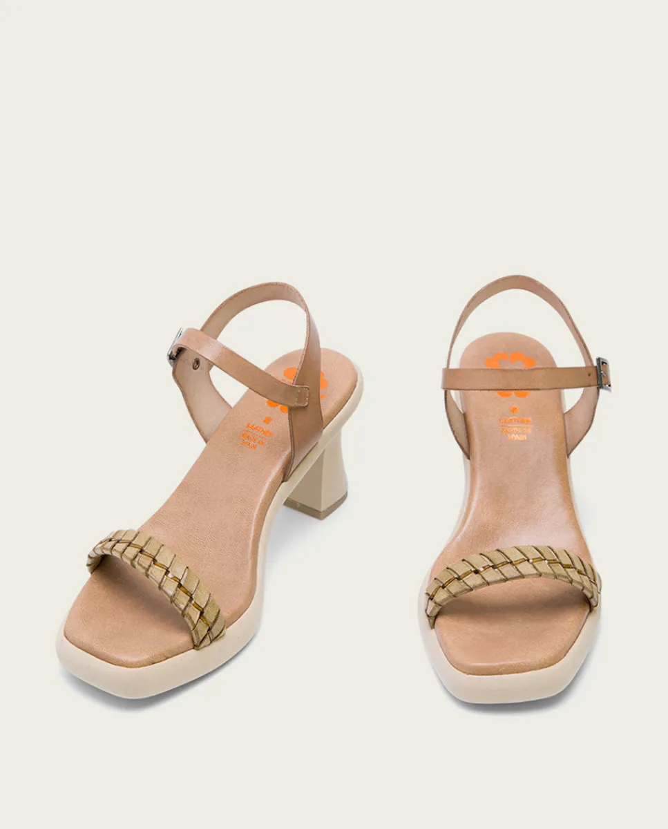 PORRONET Sandalia Tacón Alto Taupe Kali Shop