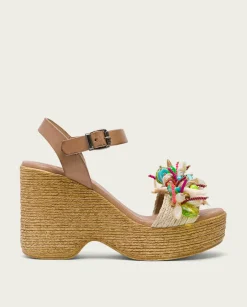 PORRONET Sandalia Tacón Alto Taupe Mirta Clearance