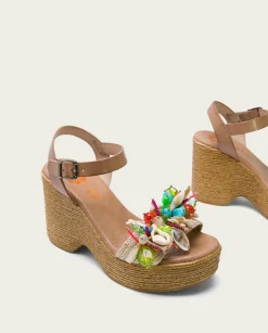 PORRONET Sandalia Tacón Alto Taupe Mirta Clearance