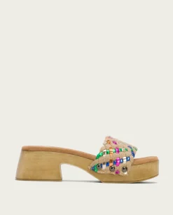 PORRONET Sandalia Tacón Bajo Multicolor Uma Discount