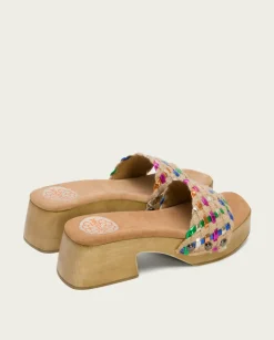 PORRONET Sandalia Tacón Bajo Multicolor Uma Discount