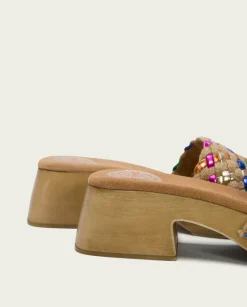 PORRONET Sandalia Tacón Bajo Multicolor Uma Discount