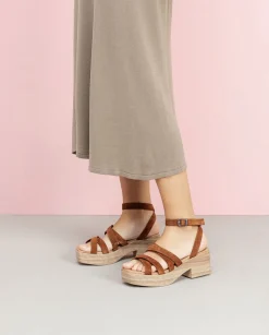 PORRONET Sandalia Tacón Bajo Piel Cuero Vesta Best Sale