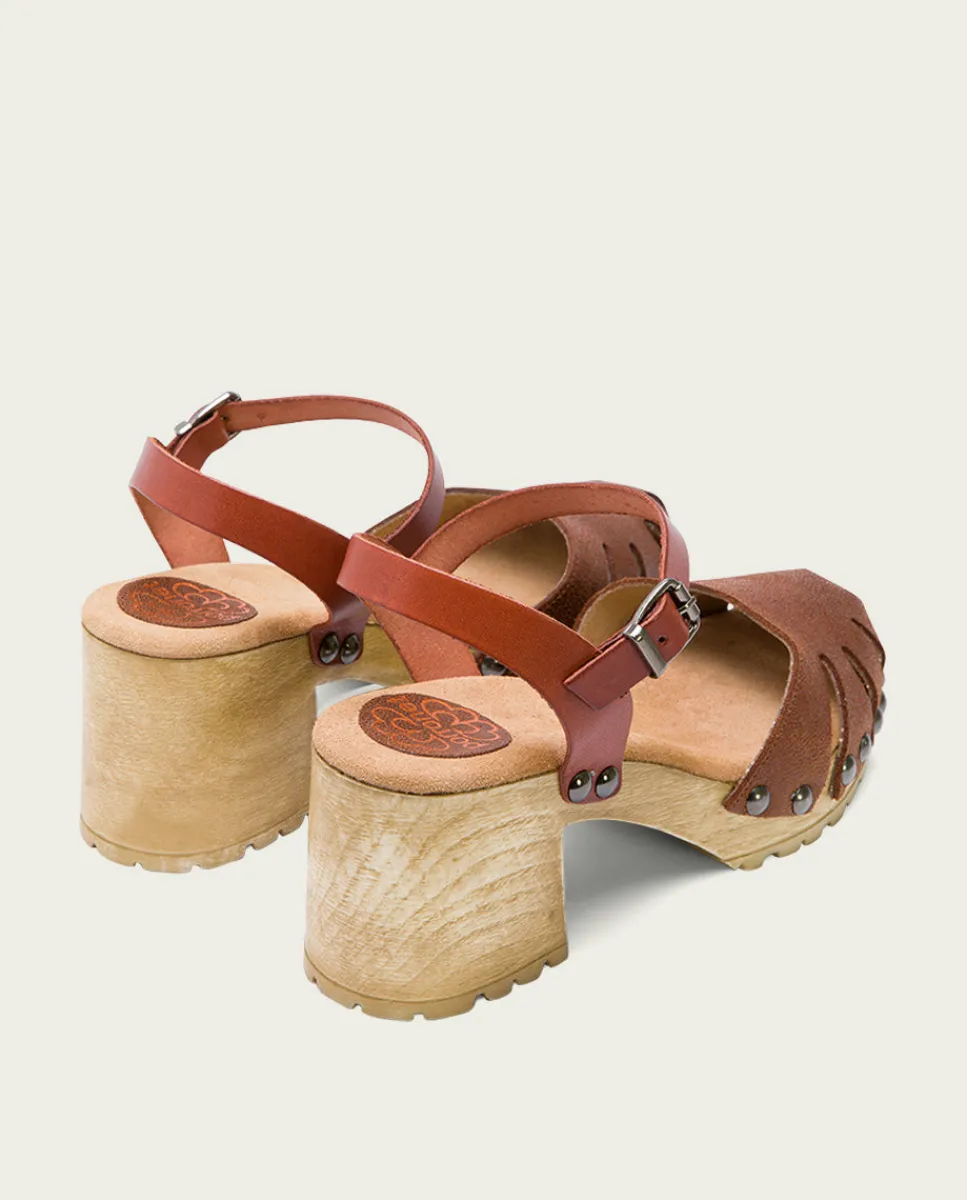 PORRONET Sandalia Tacón Medio Cuero Sara Online