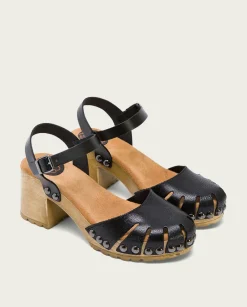 PORRONET Sandalia Tacón Medio Negra Sara Best