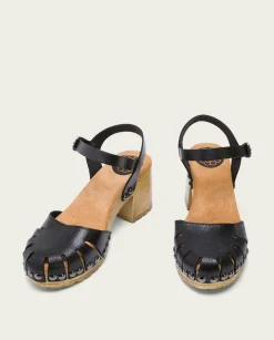 PORRONET Sandalia Tacón Medio Negra Sara Best