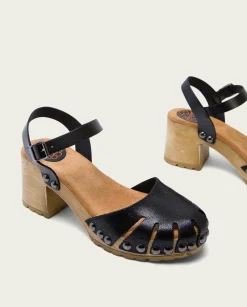 PORRONET Sandalia Tacón Medio Negra Sara Best