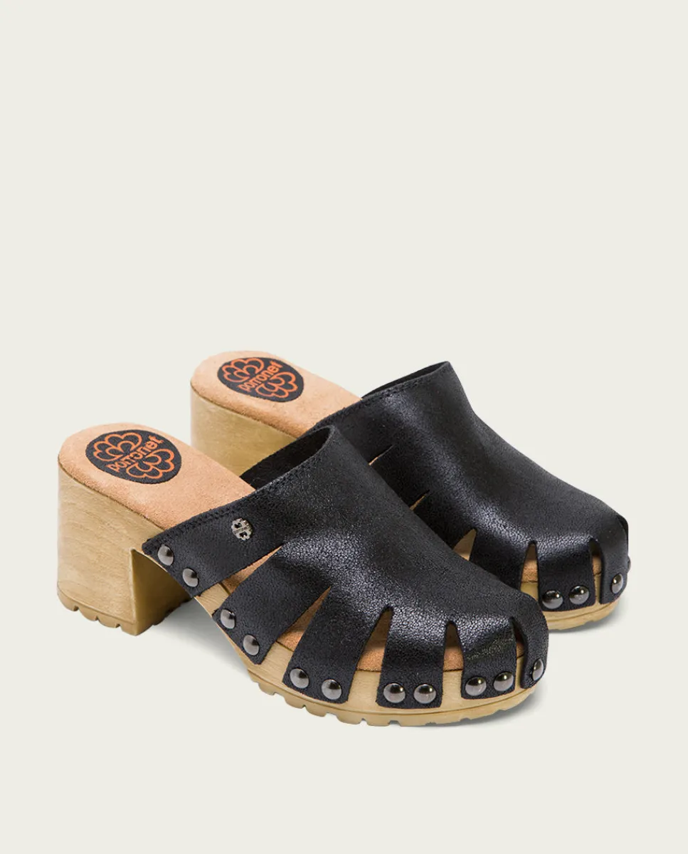 PORRONET Sandalia Tacón Medio Negro Samira Online