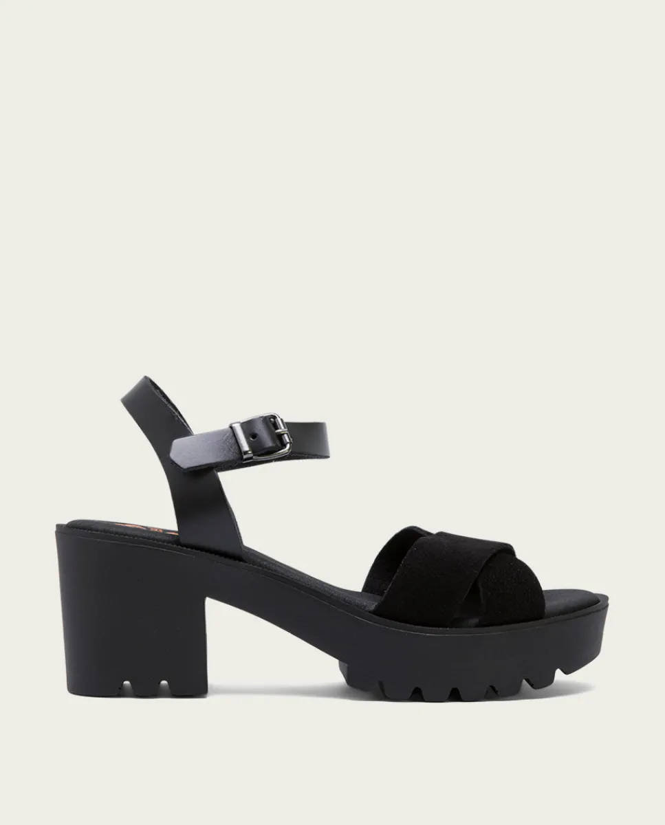 PORRONET Sandalia Tacón Medio Negro Anna Best Sale