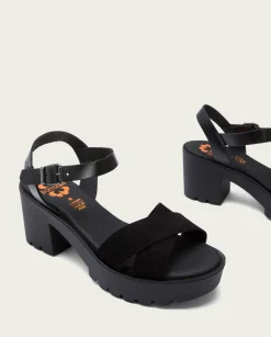 PORRONET Sandalia Tacón Medio Negro Anna Best Sale