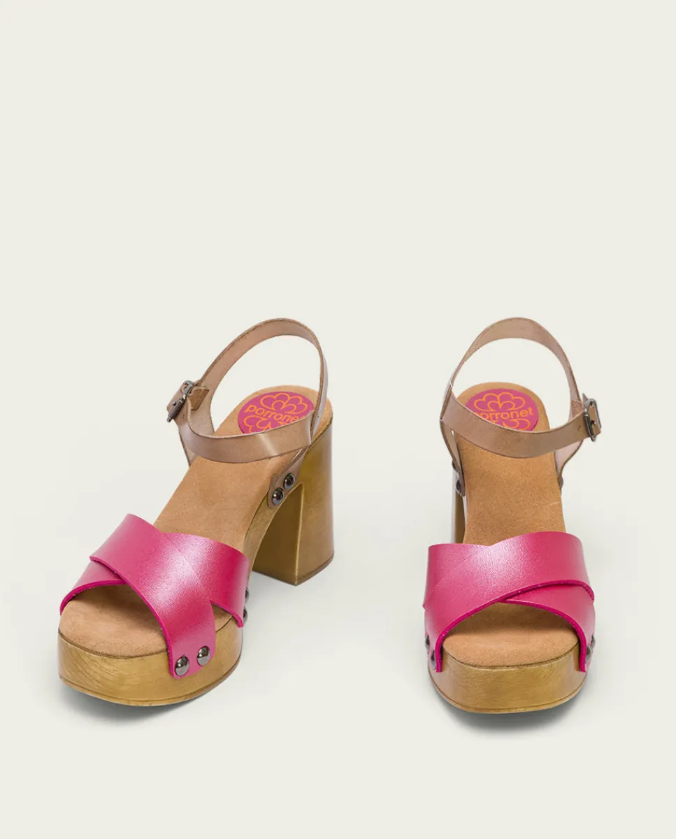 PORRONET Sandalia Tacón Rosa Vega Sale