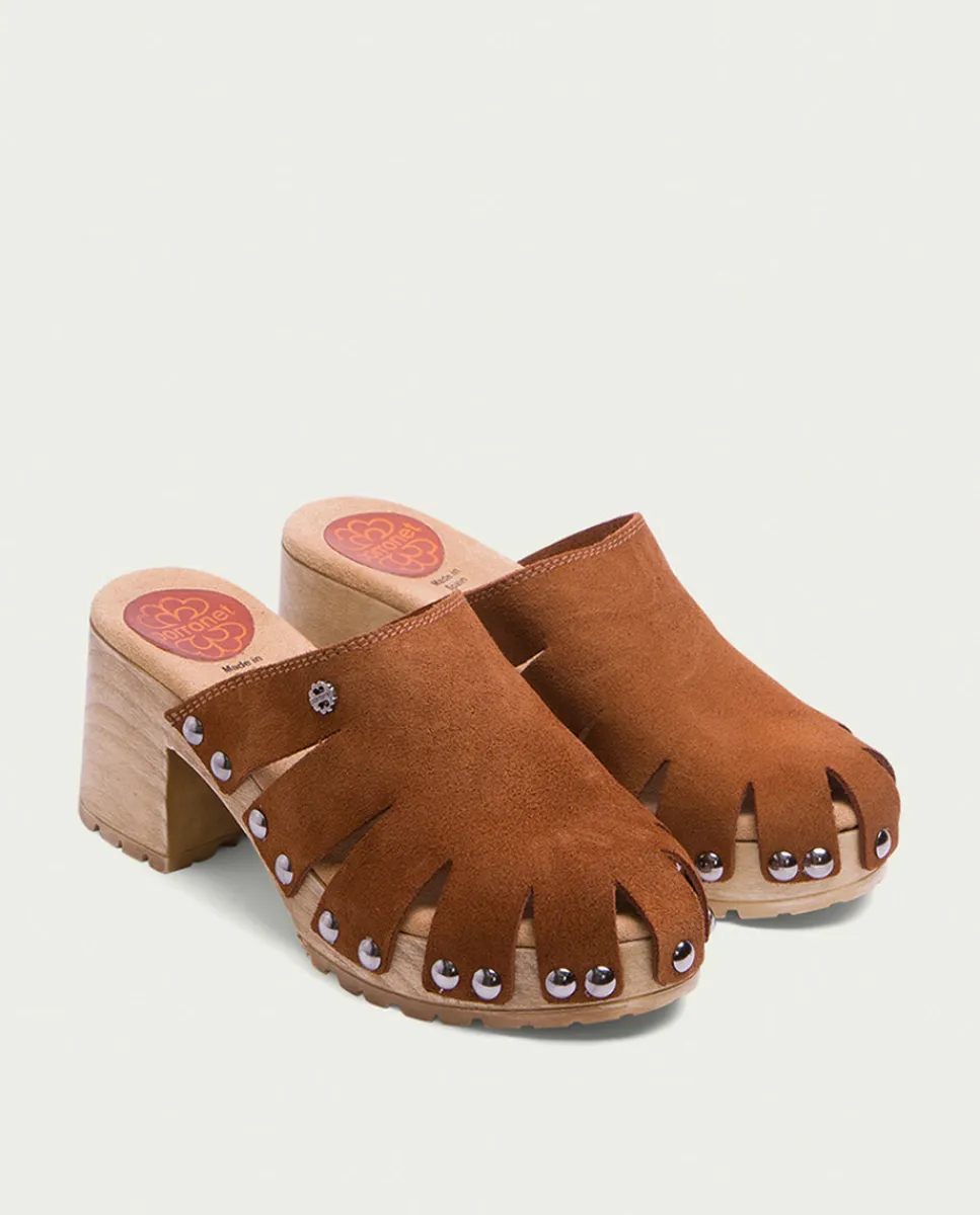 PORRONET Sandalia Tacón Serraje Cuero Gia Store